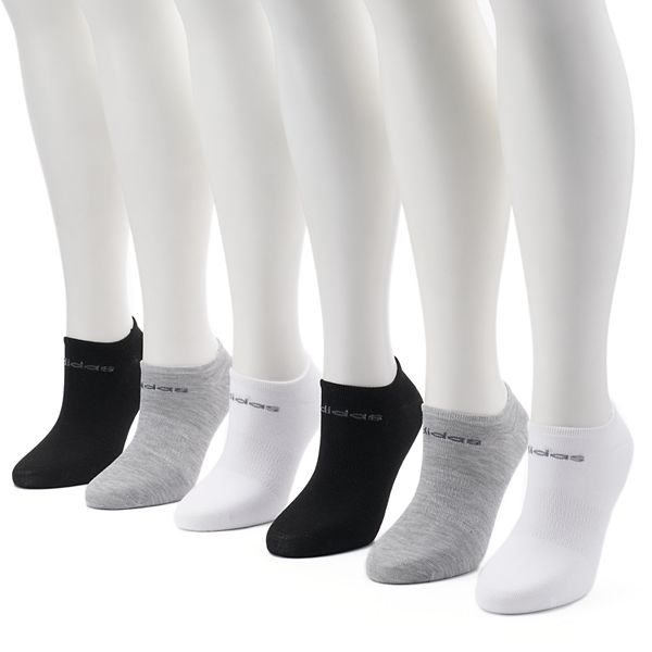Women's adidas Superlite Badge Of Sport Stripe No-Show Sock 6-Pack