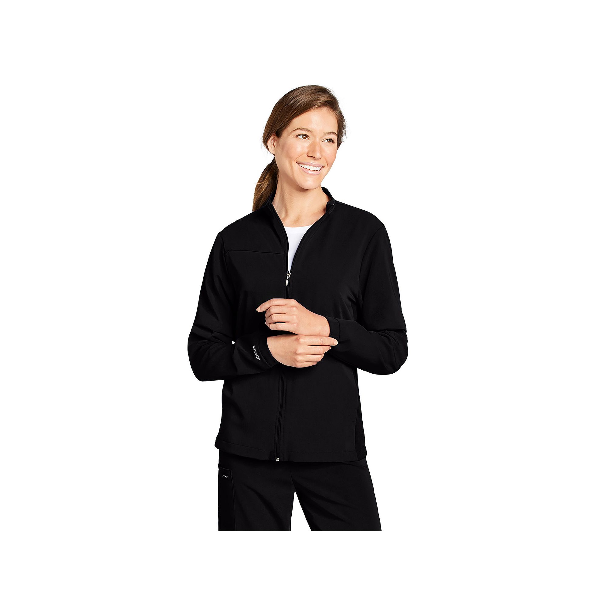 Unisex Jockey® Scrubs Zip & Go Jacket, Womens, Size: Large, Black