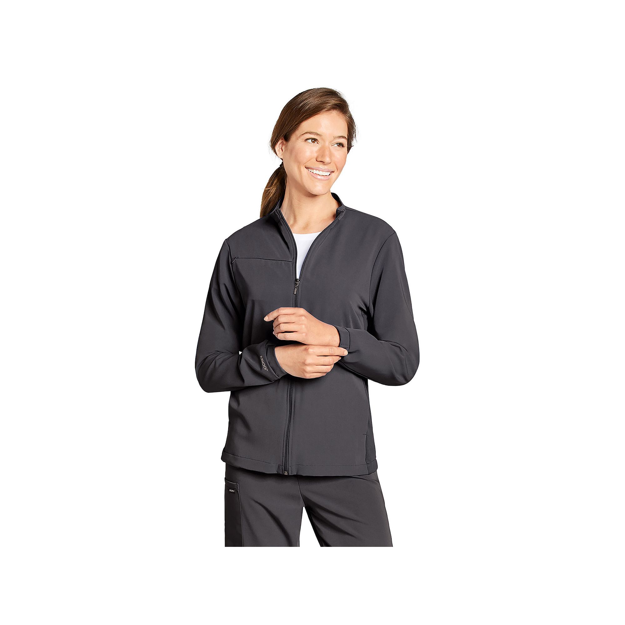 Unisex Jockey® Scrubs Zip & Go Jacket, Womens, Size: Large, Grey