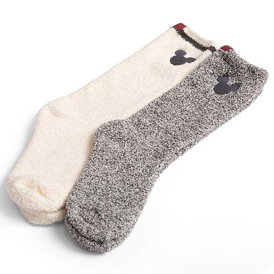 Disney's Mickey Mouse Women's Barefoot Dreams® Cozychic® 2-pack Socks