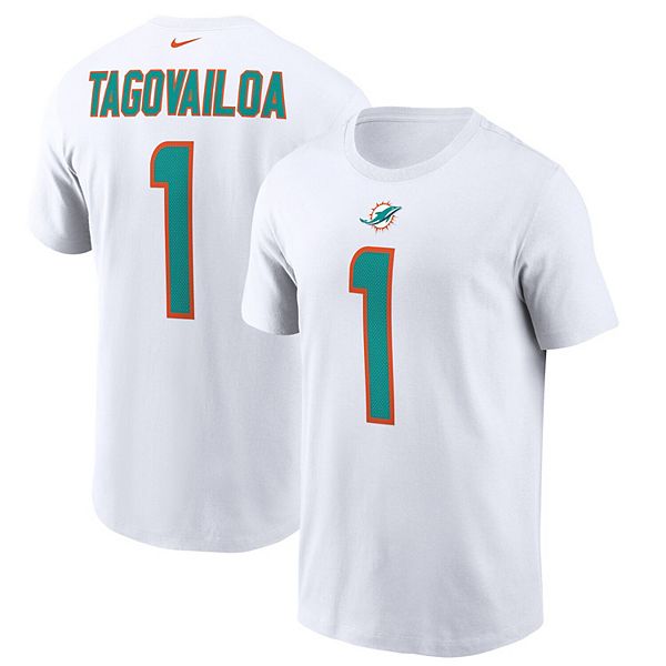 Tua Tagovailoa Miami Dolphins Autographed Aqua Throwback Nike