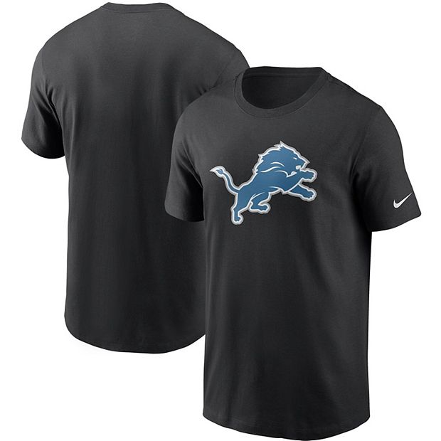 Men s Nike Black Detroit Lions Primary Logo T Shirt