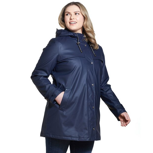 Kohls plus 2024 size rain jackets