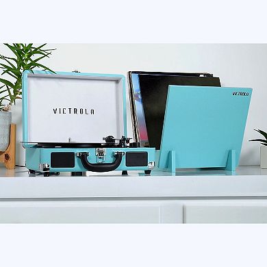 Victrola Journey Record Player & Holder Bundle