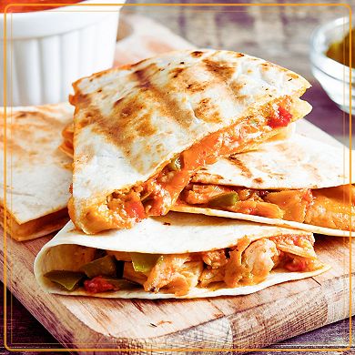 Taco Tuesday Deluxe 6-Wedge Electric Quesadilla Maker with Extra Stuffing Latch