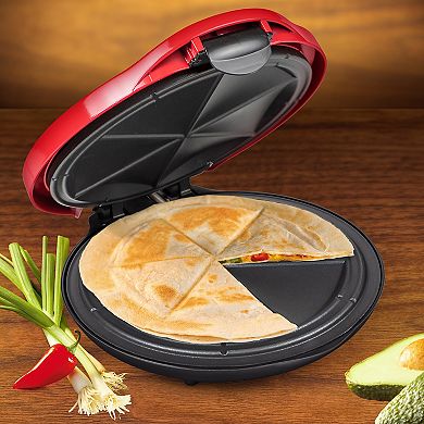 Taco Tuesday Deluxe 10-in. Electric Quesadilla Maker with Extra ...