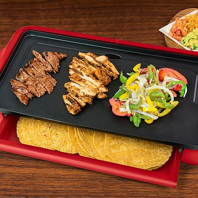 Taco Tuesday Nonstick Fiesta Griddle with Warmer