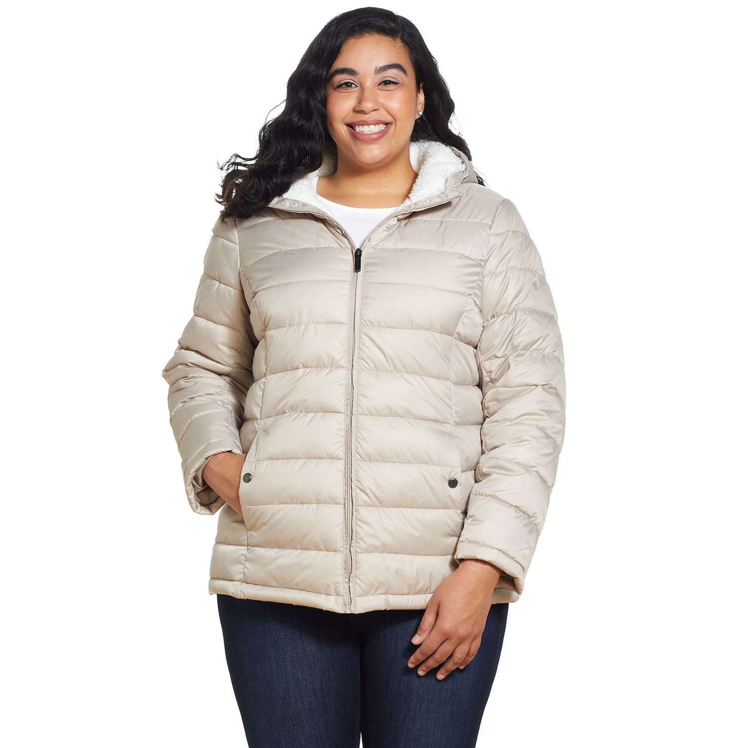 plus size puffer jacket long