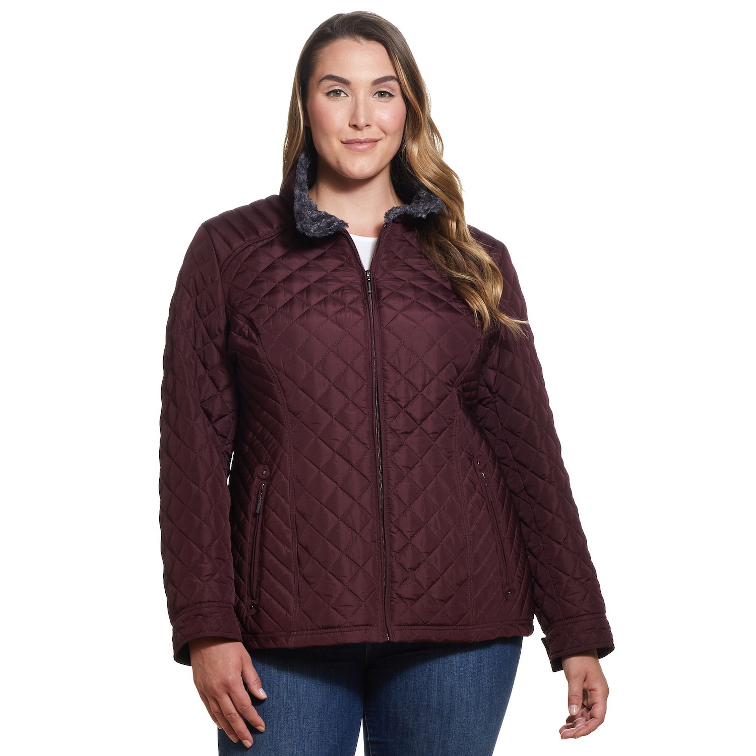 plus size quilted jacket