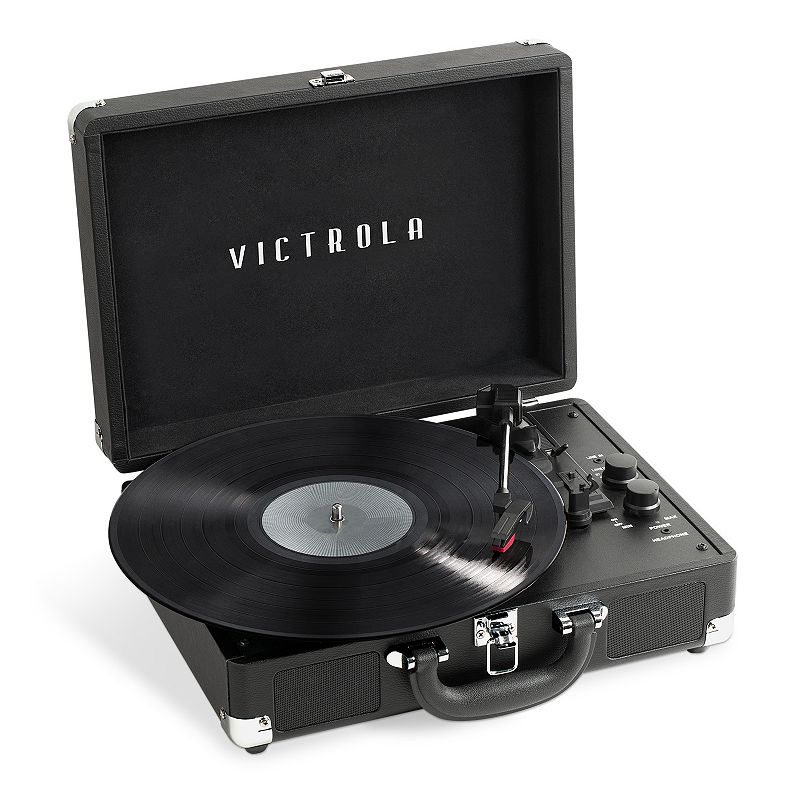 Victrola Journey+ Bluetooth Record Player, Black