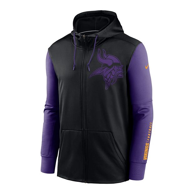 Minnesota Vikings Nike Women Hoodie Sweatshirt Purple Football-NFL Full Zip  L