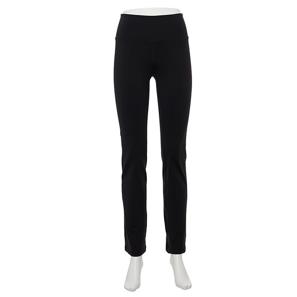 NWT Tek Gear High Rise Yoga Workout Pants Size XSMALL Black Free Shipping