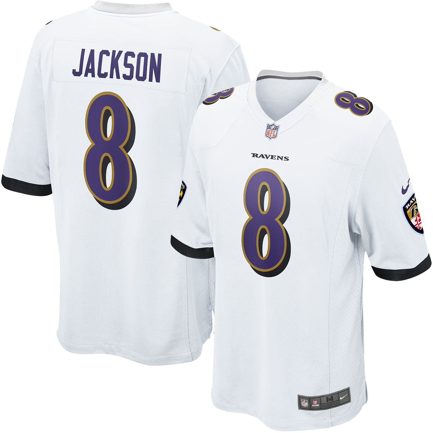 lamar jackson jersey white