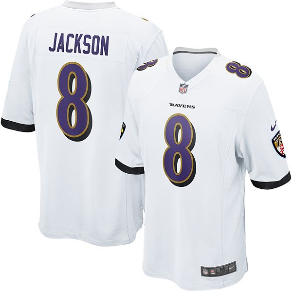 Lamar Jackson Baltimore Ravens Nike Men's Dri-Fit NFL Limited Football Jersey in White, Size: 3XL | 31NMBLLR8GF-WZ0