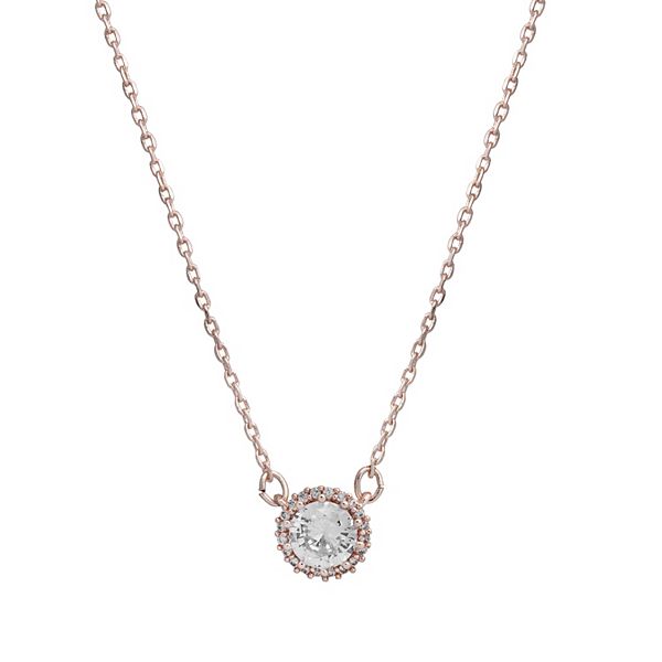 Plus Sized LC Lauren Conrad Dainty Cubic Zirconia Pendant Necklace