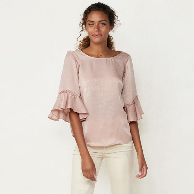 Women's LC Lauren Conrad Flutter-Sleeve Blouse  Lauren conrad collection, Lauren  conrad style, Lauren conrad