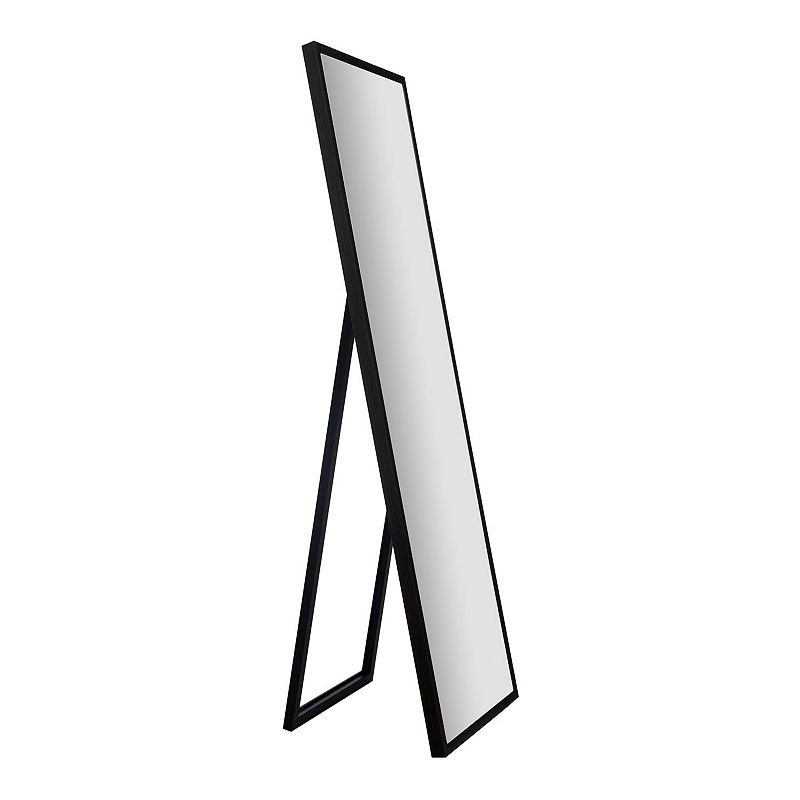 UPC 038555552361 product image for Pinnacle Frames and Accents Framed Mirror Floor Decor, Black, 16X57 | upcitemdb.com