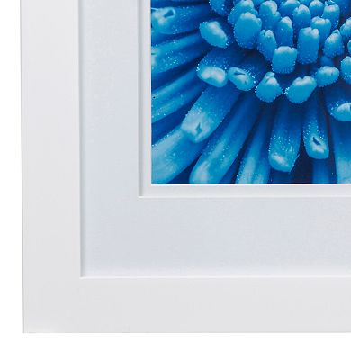 Pinnacle Frames and Accents Double Mat Flat White Wall Frame