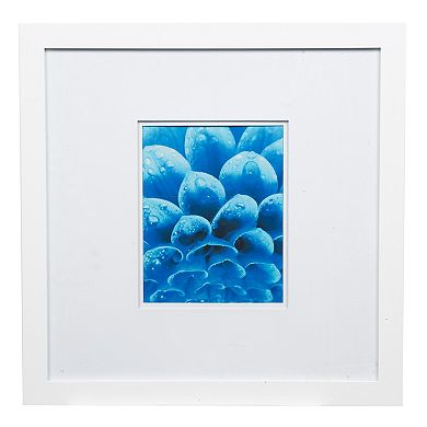 Pinnacle Frames and Accents Double Mat Flat White Wall Frame
