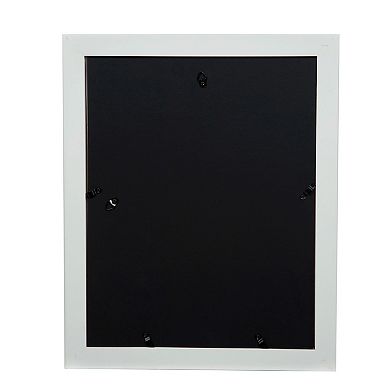 Pinnacle Frames and Accents Double Mat Flat White Wall Frame