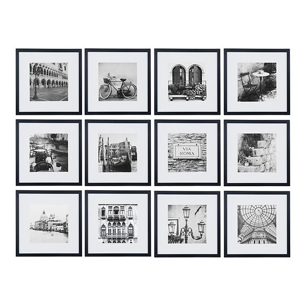Pinnacle Frames and Accents Square Gallery Frame 12piece Set