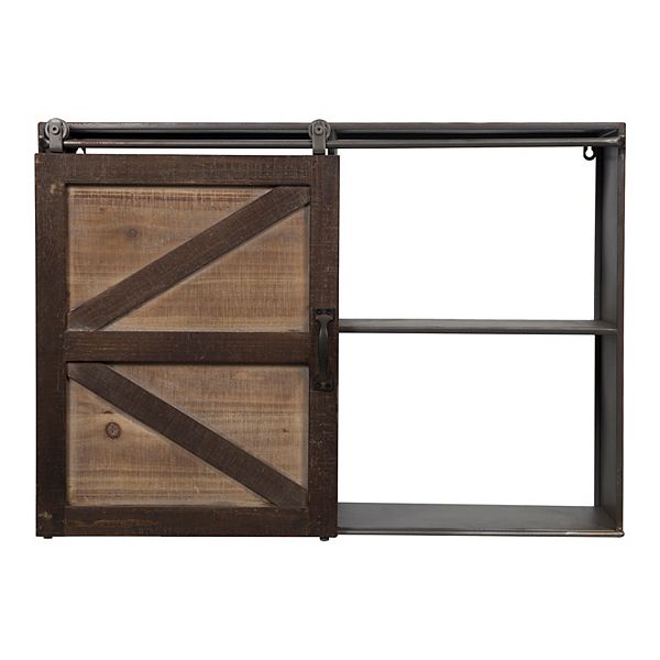 Pinnacle Frames And Accents Farmhouse, Storage Cabinet With Sliding Barn Doors