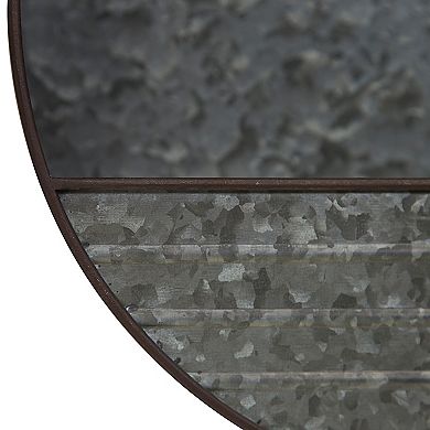 Pinnacle Galvanized Metal Round Hanging Wall Pocket Bins 3-piece Set
