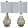 Decor Therapy Crackled Teardrop Table Lamp 2-piece Set