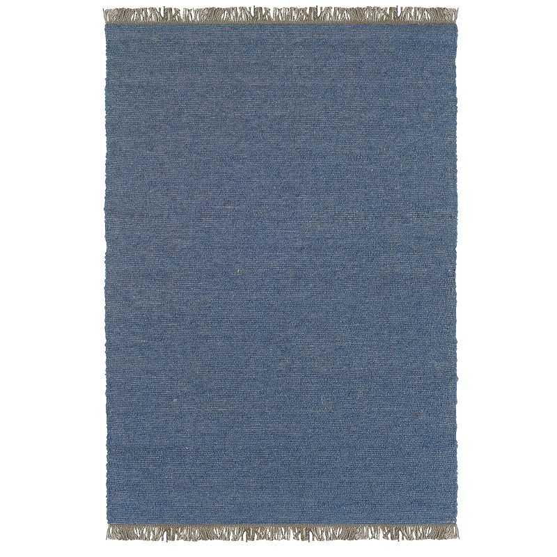 Linon Verginia Rug, Blue, 8X10 Ft