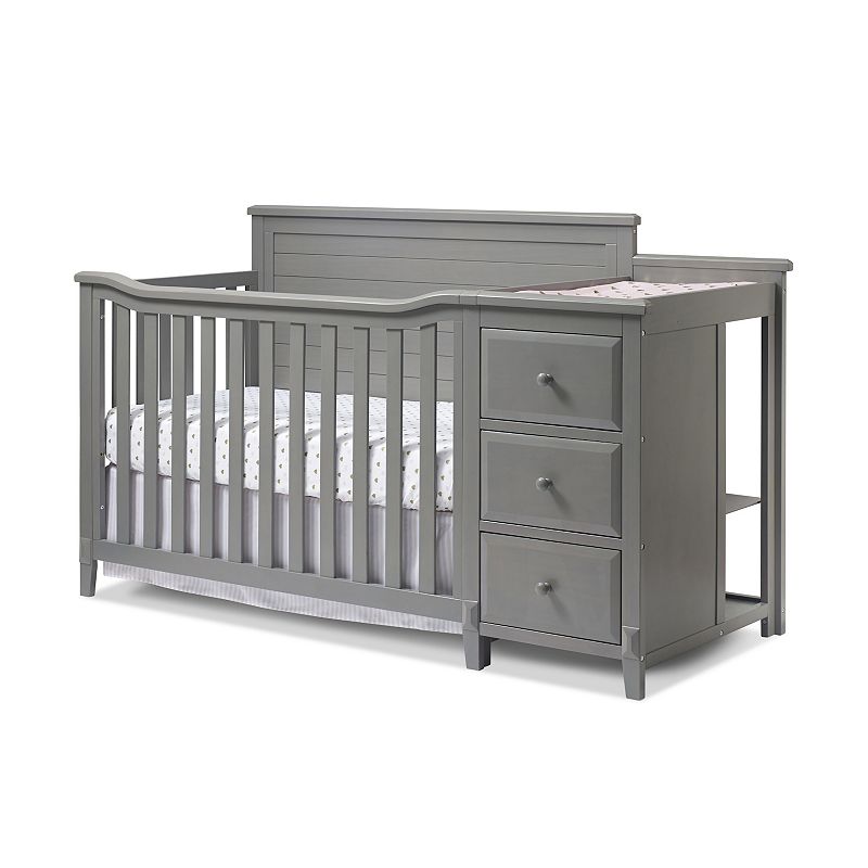 Sorelle Berkley Changer Panel Crib, Grey