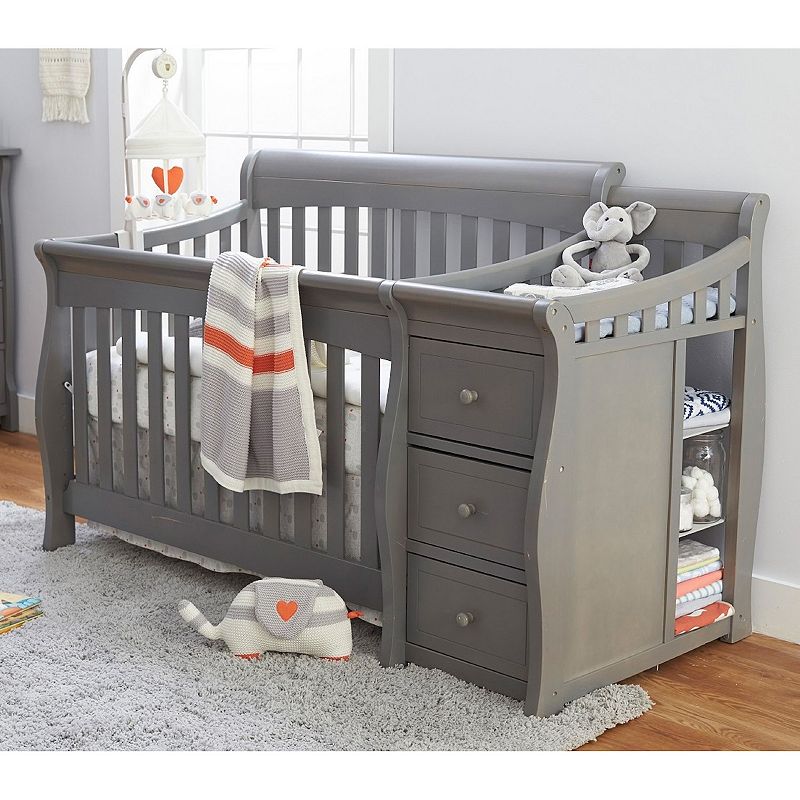 Sorelle Princeton Elite Crib & Changer, Grey