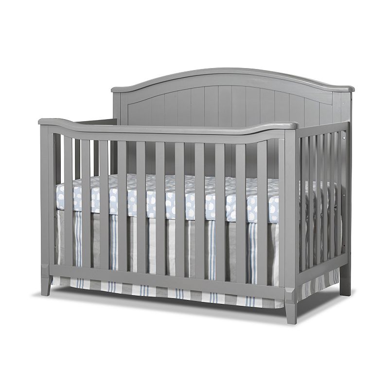 Sorelle Fairview 4-in-1 Convertible Crib, Grey