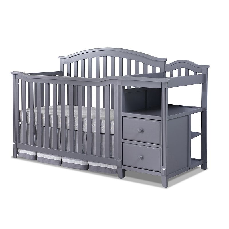 Sorelle Berkley Crib & Changer, Grey