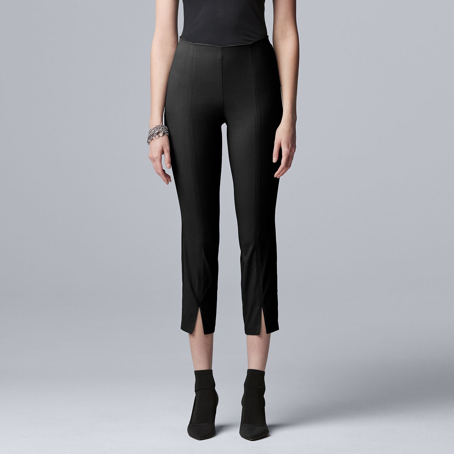 women's pants with slits in front