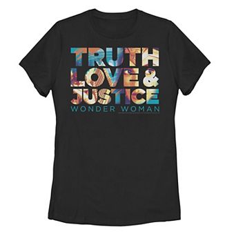 Juniors' DC Comics Wonder Woman Truth Love Justice Graphic Tee