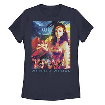 Juniors' DC Comics Wonder Woman 84 Collage Poster Graphic Tee