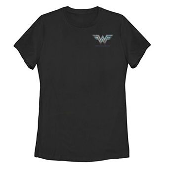 Juniors' DC Comics Wonder Woman Logo Pocket Graphic Tee