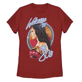 Juniors' DC Comics Wonder Woman Welcome To The 80s Retro Graphic Tee