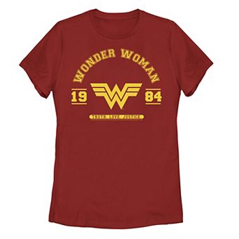 Juniors' DC Comics Wonder Woman Collegiate Logo Graphic Tee