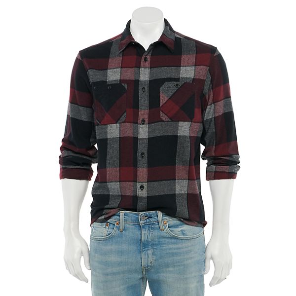 Men's Urban Brushed Flannel Button-Down