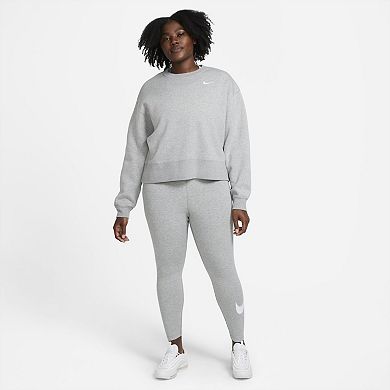 Plus Size Nike Sportswear Essential Swoosh Midrise Leggings