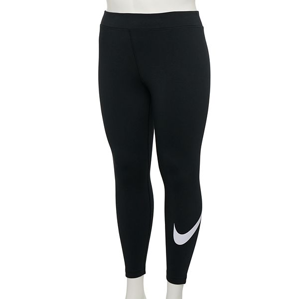Plus Size Nike Sportswear Essential Swoosh Midrise Leggings