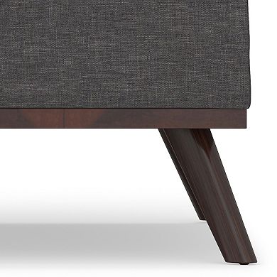 Simpli Home Owen Square Coffee Table Storage Ottoman