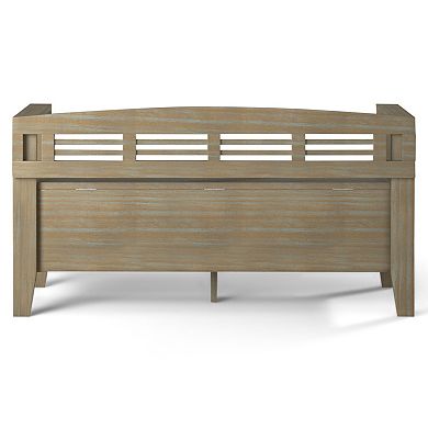 Simpli Home Adams Entryway Hidden Storage Bench