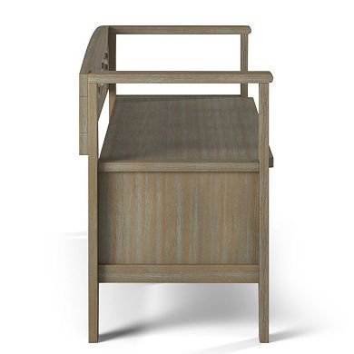 Simpli Home Adams Entryway Hidden Storage Bench