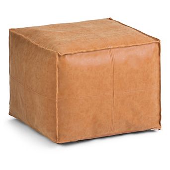 Simpli Home Brody Square Pouf
