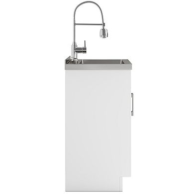 Simpli Home Hennessy Deluxe 24-in. Laundry Cabinet