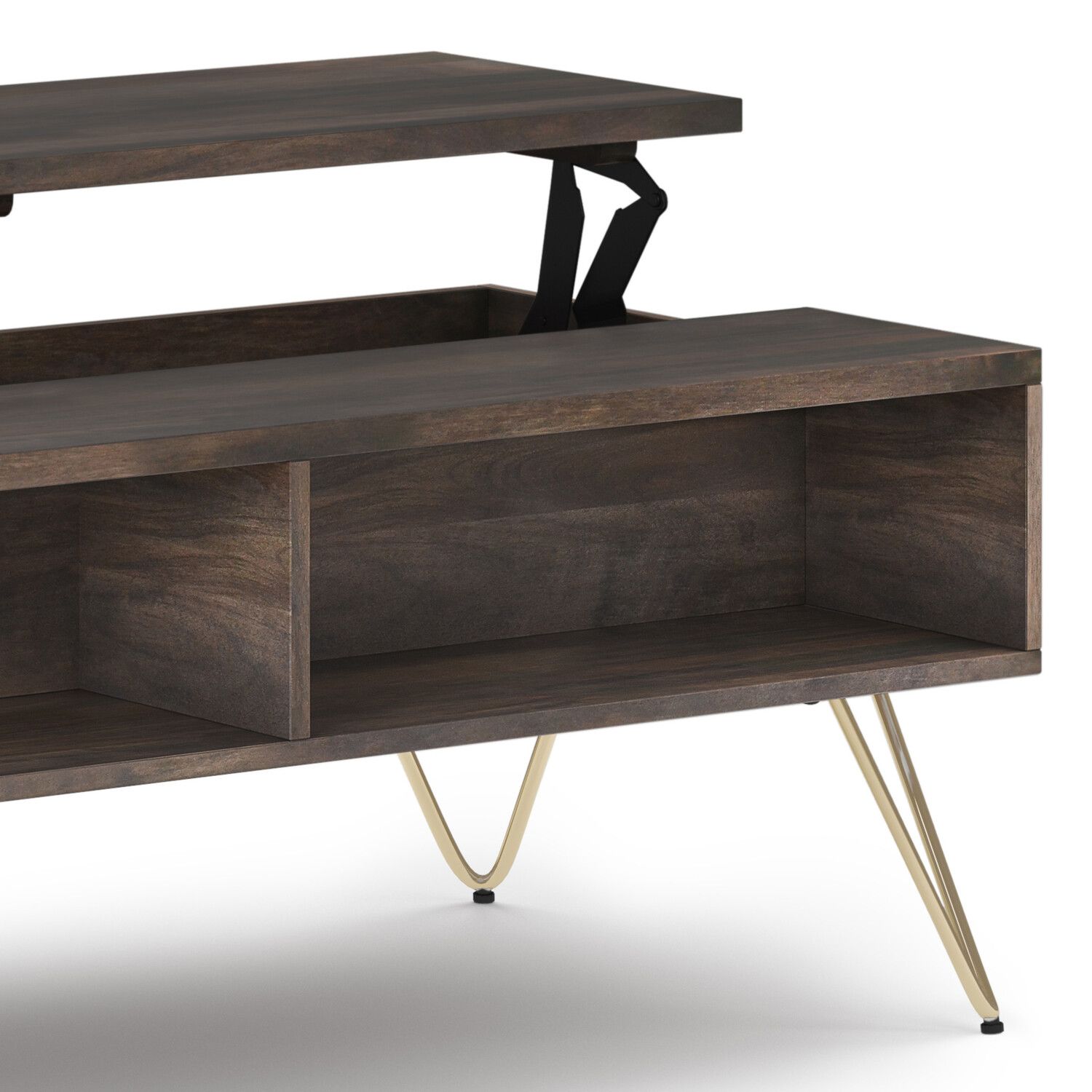 Simpli Home Hunter Lift Top Coffee Table - Thumbnail 5