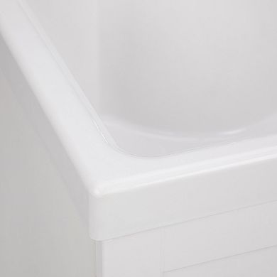 Simpli Home Kyle All-In-One 24-in. Laundry Utility Sink and Cabinet