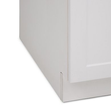 Simpli Home Kyle All-In-One 24-in. Laundry Utility Sink and Cabinet